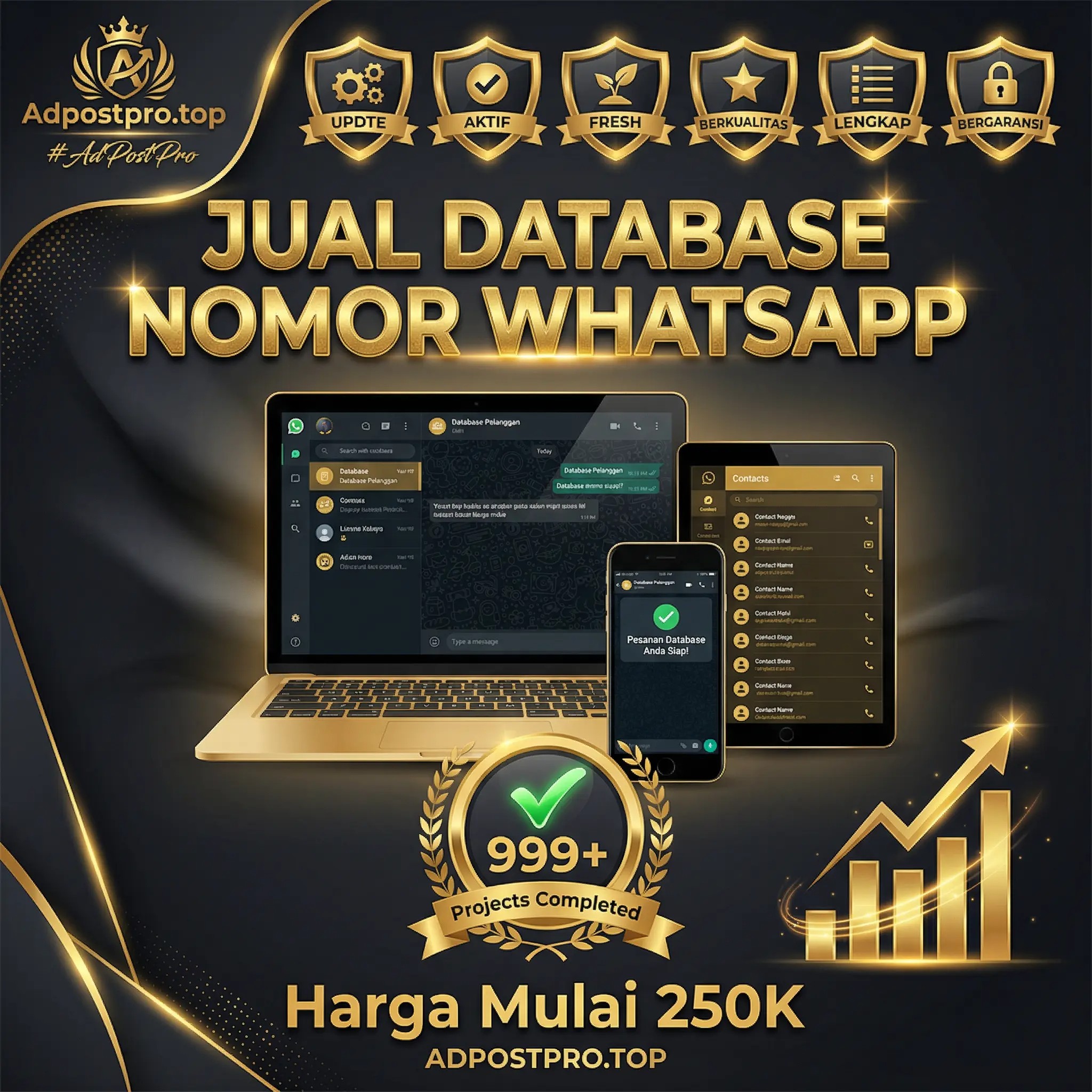 Ilustrasi jual database nomor handphone untuk marketing